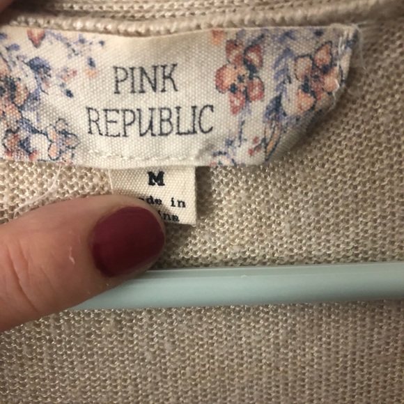 Cream cardigan with pockets - Picture 4 of 5